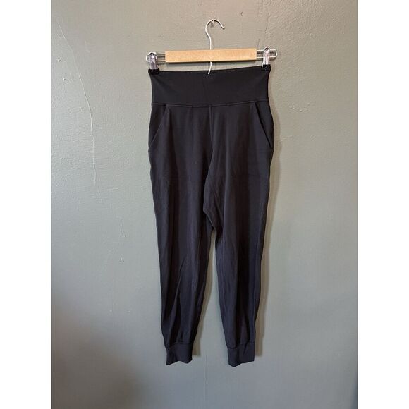 Lululemon Align Jogger 28'' Sweatpants Womens Size 4 Logo Black W5DH6S - Picture 1 of 3